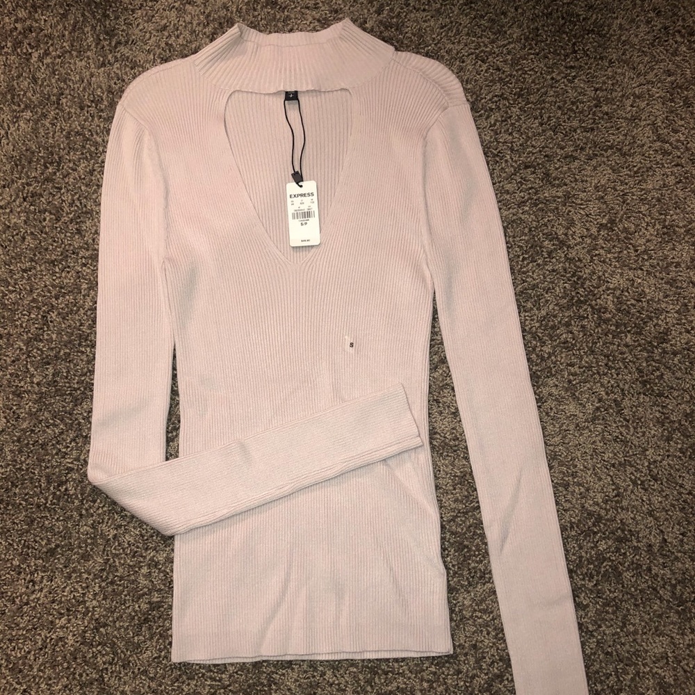 Express Keyhole Sweater